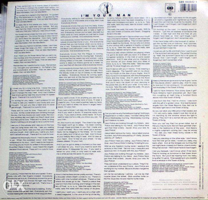 Leonard Cohen - I’m Your Man (1988) & Mais 3 Lp vinil