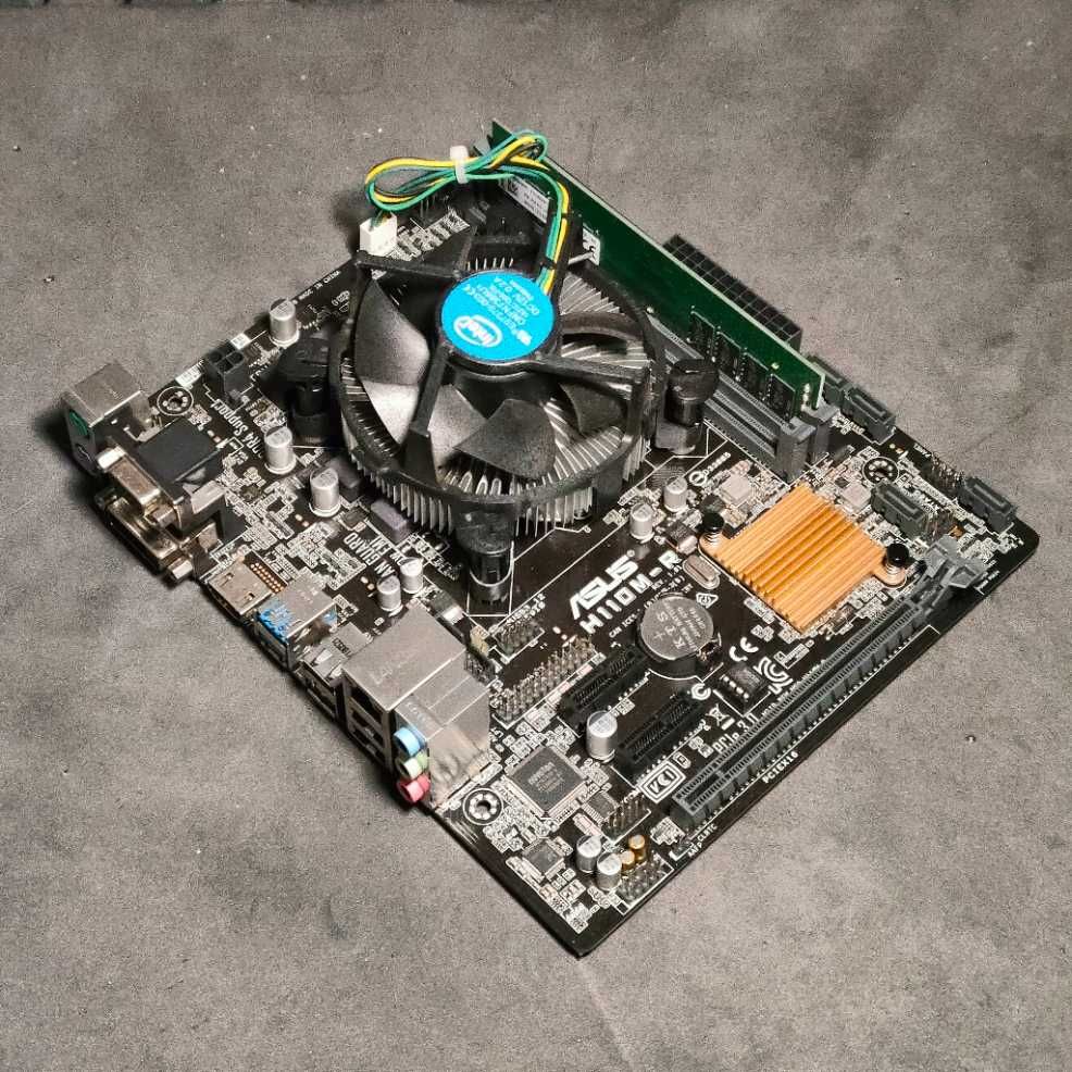 Płyta główna Micro ATX ASUS H110M-R + Intel Core i3 + 8GB RAM DDR4
