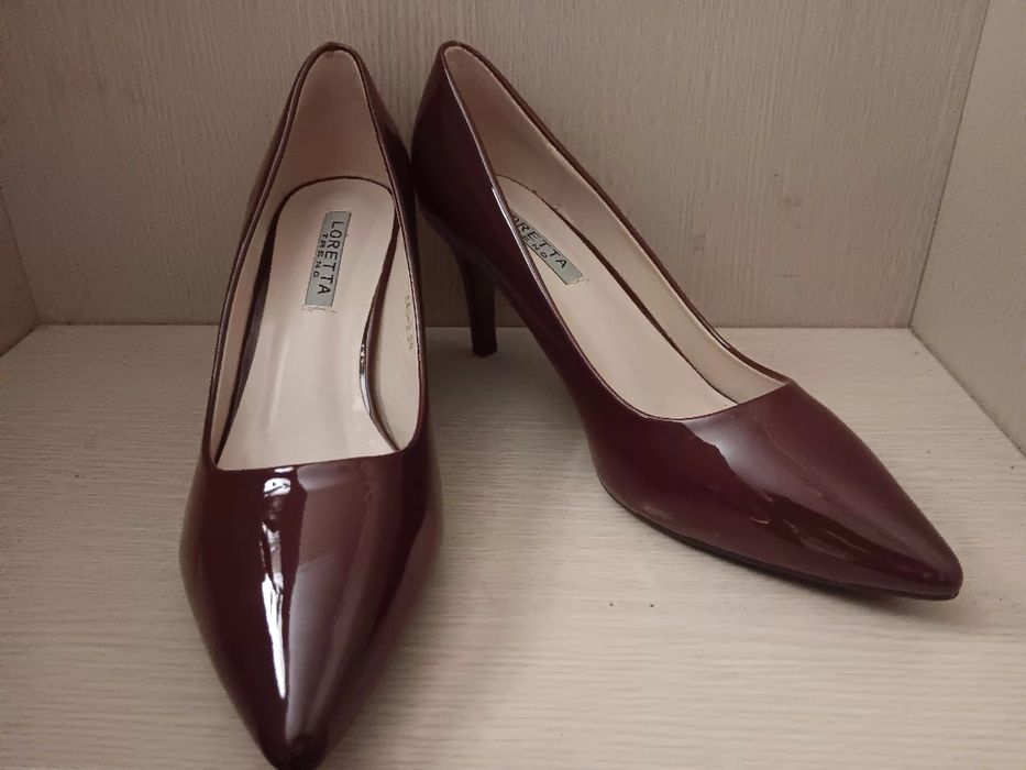 Туфлі класичні, колір марсала