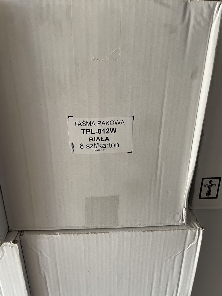 Taśma biała transparentna