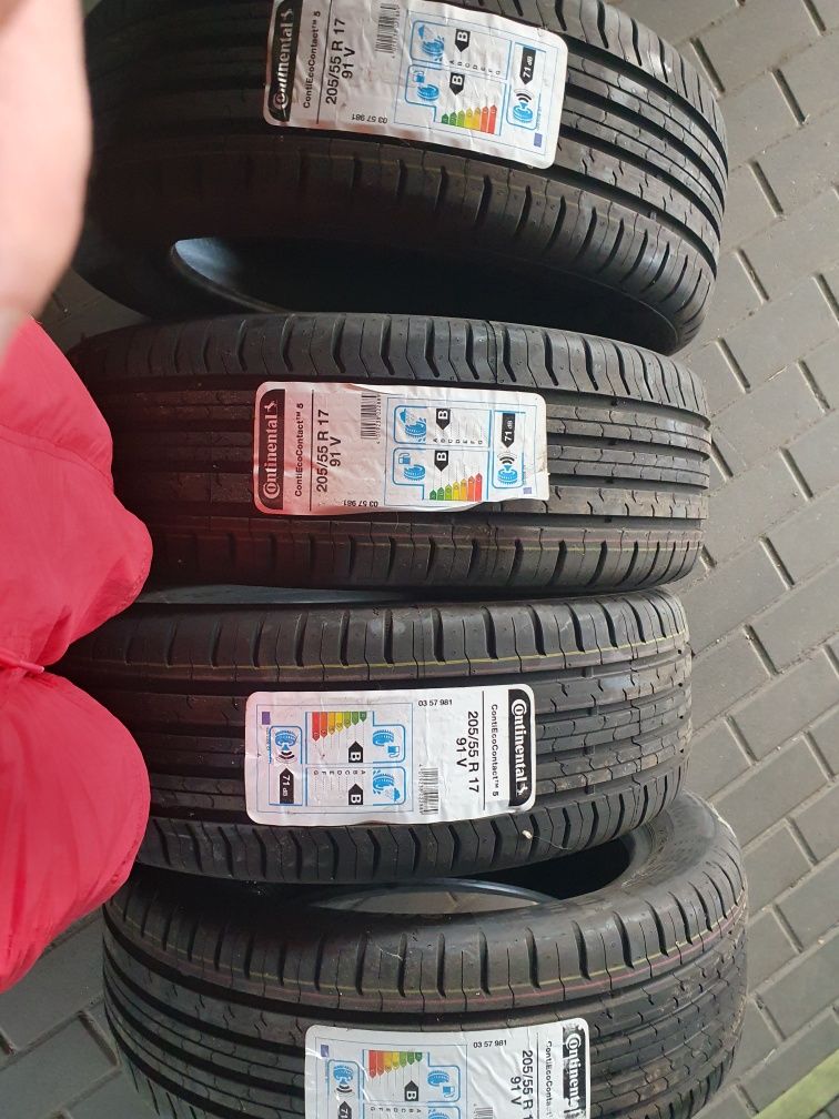 4 nowe opony 205 /55/ 17 continental