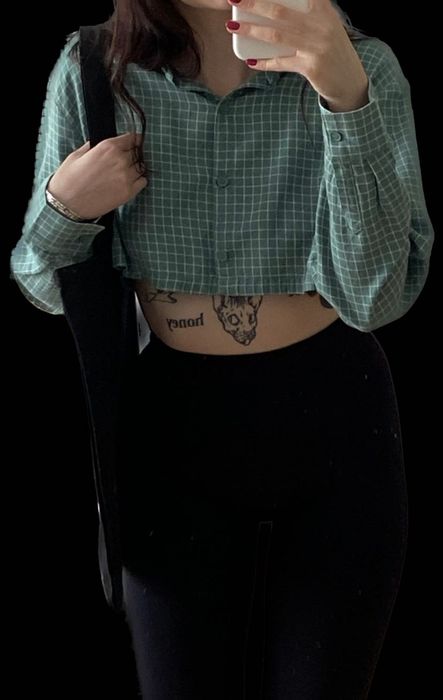 Сорочка в клітинку h&m