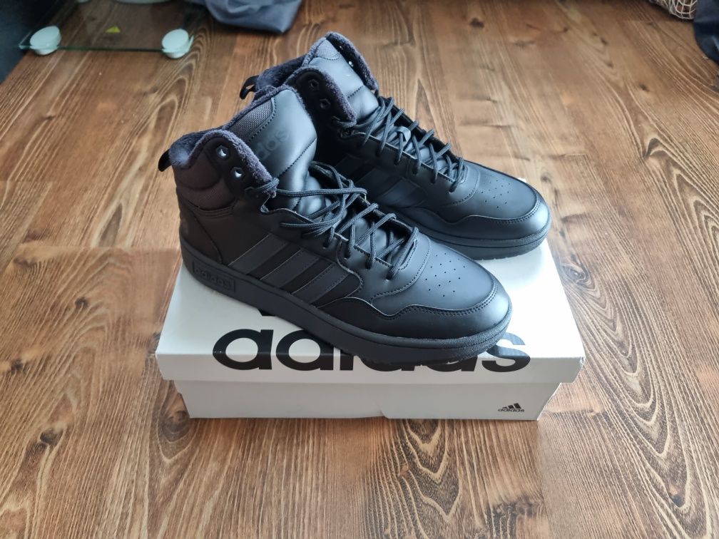 Adidas Hoops 3.0 Mid WTR. Męskie buty sportowe, sneakersy, trampki.