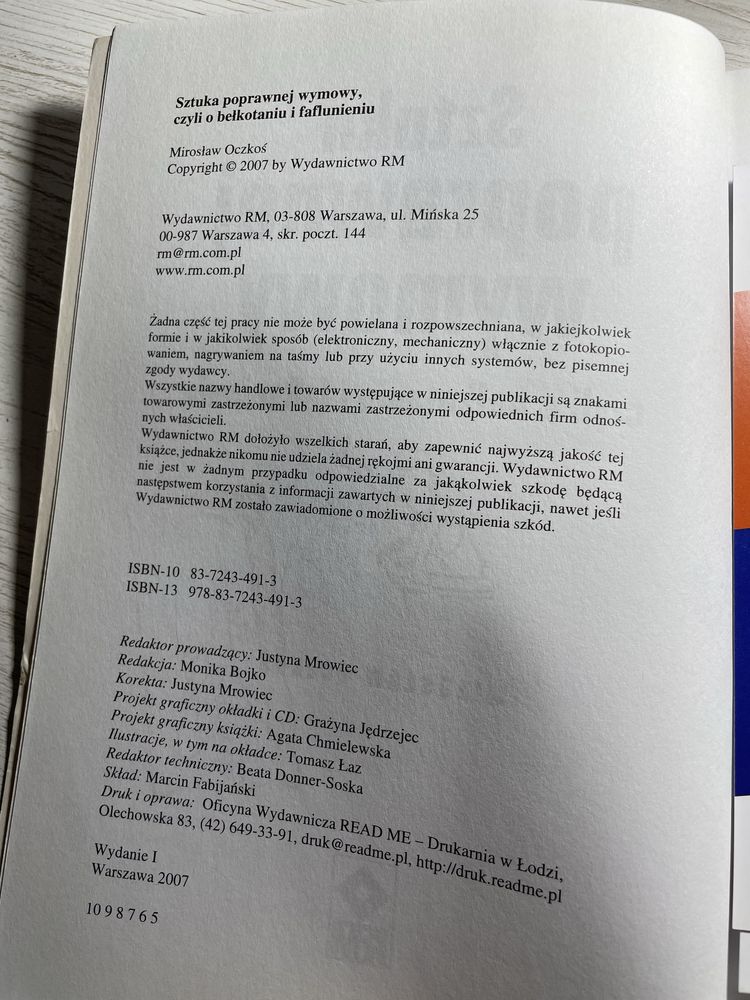 Sztuka poprawnej wymowy Mirosław Oczkoś