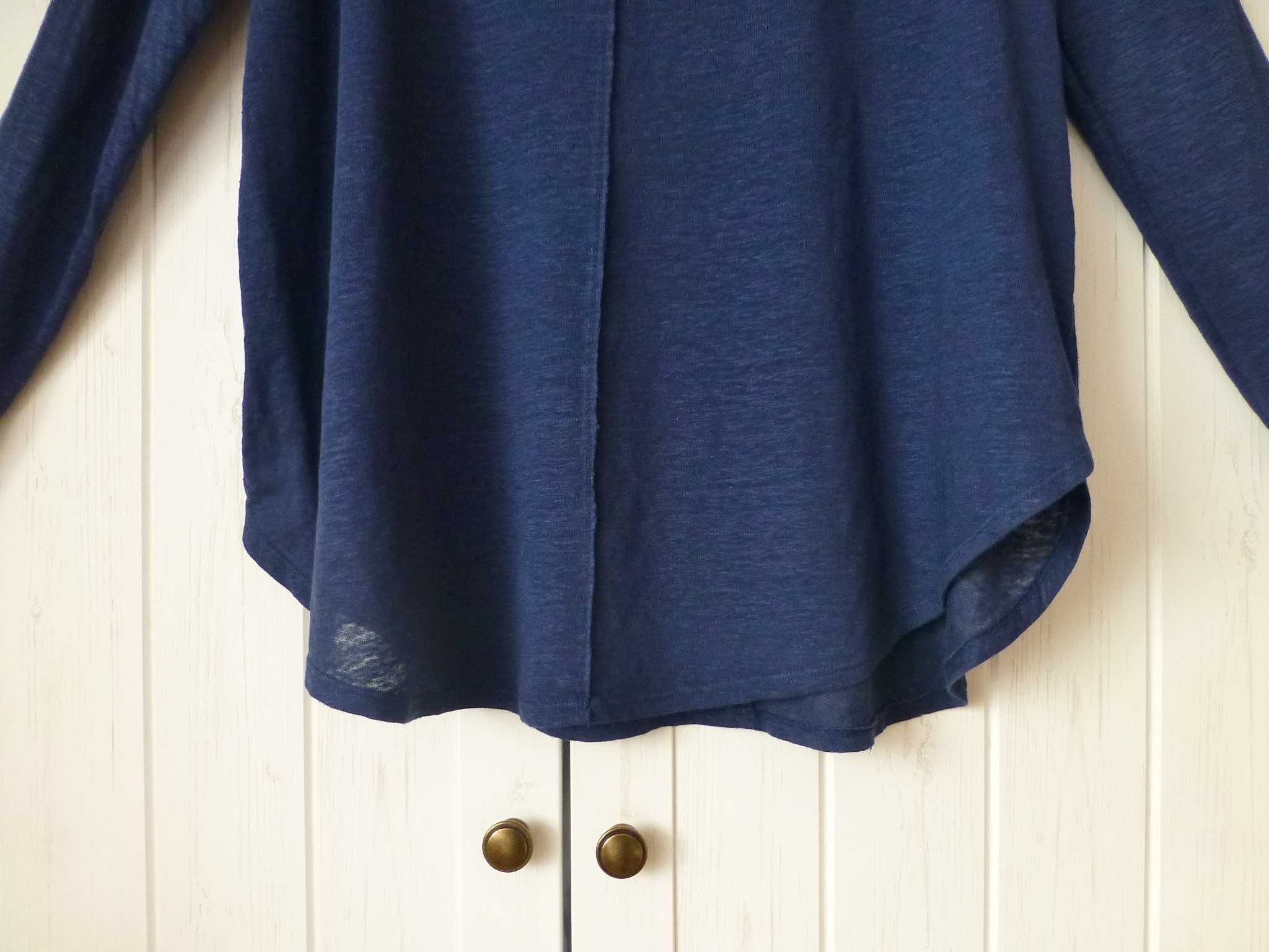 Velvet By Graham & Spencer lniana swobodna oversize bluzka L XL