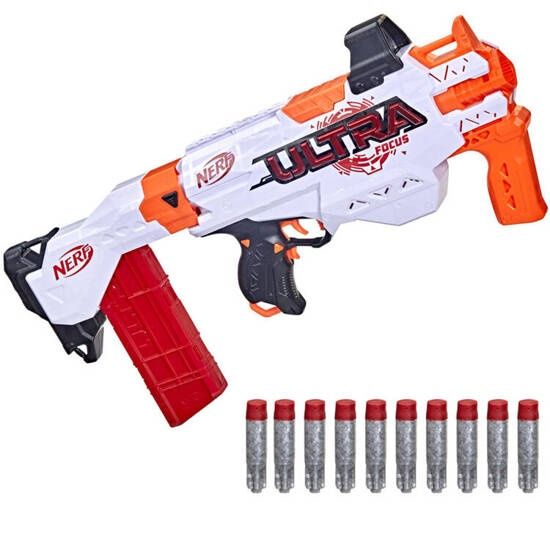 Zestaw Wielki Pistolet automat Nerf Ultra Focus + naboje styropian