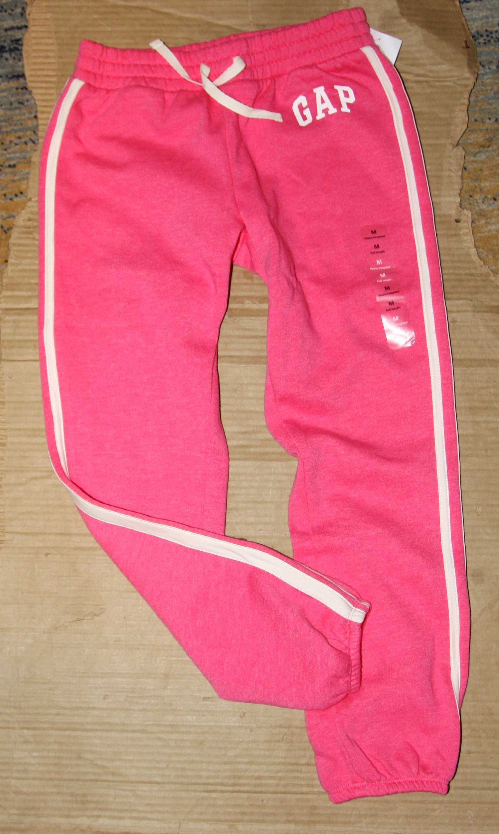 gap nowe spodnie dresowe joggery 128