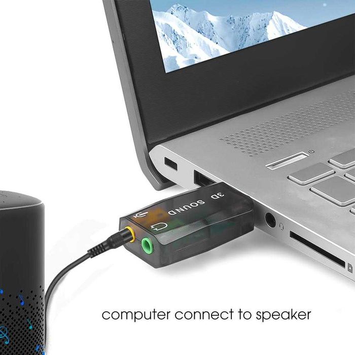 Звукова карта USB → 3.5 мм | Рішення за 30 секунд