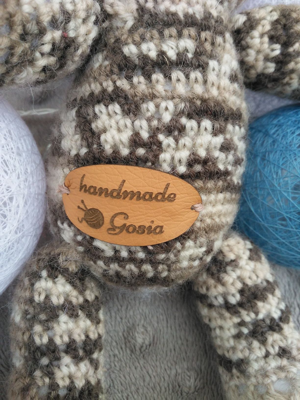 Handmade Miś ręcznie robiony
