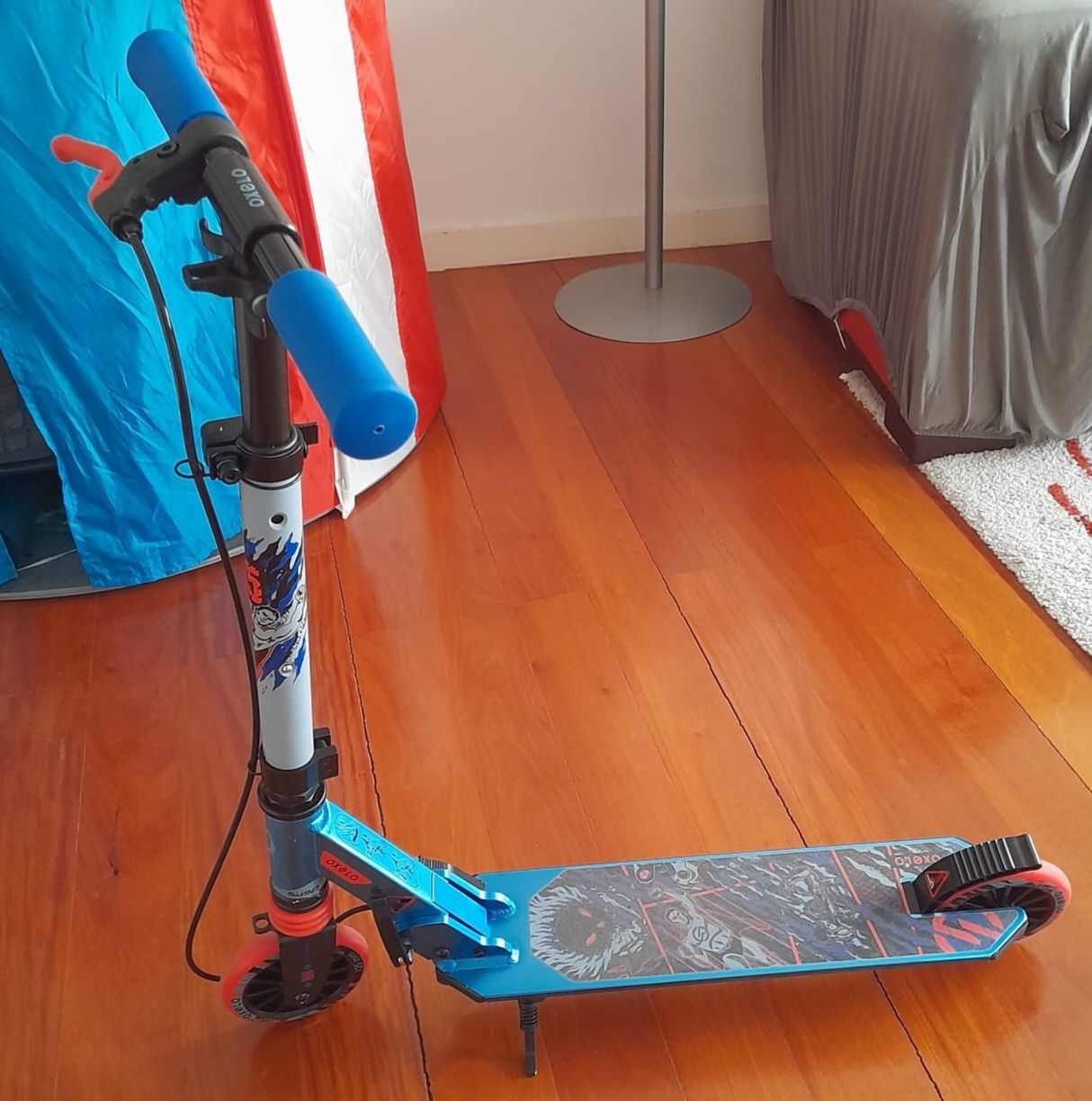 Trotinete de Criança Mid 5 Cinza/Verde
