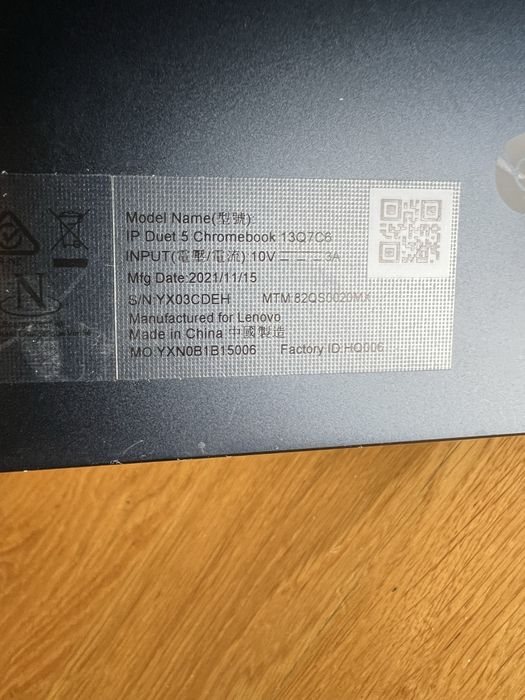 Lenovo IP duet 5 chromebook #1245