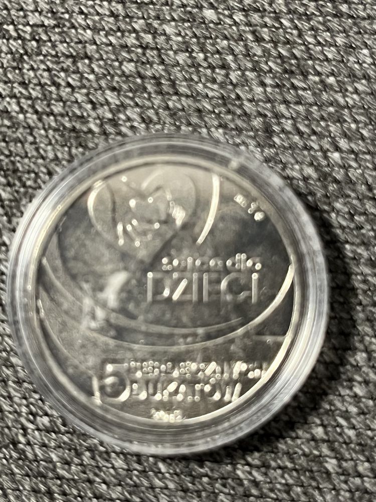 Moneta w kapslu - serce dla dzieci 5 serdecznych dukatków