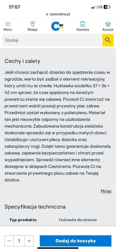 Hustawki siodełko zielone dwie sztuki