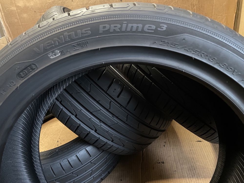 NOWE! Kpl opon letnich HANKOOK VENTUS PRIME 3 215/45 R18 z 2022r