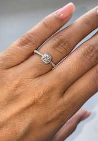 Красивейшее кольцо с муассанитом 0,3 карат серебро 925 проба