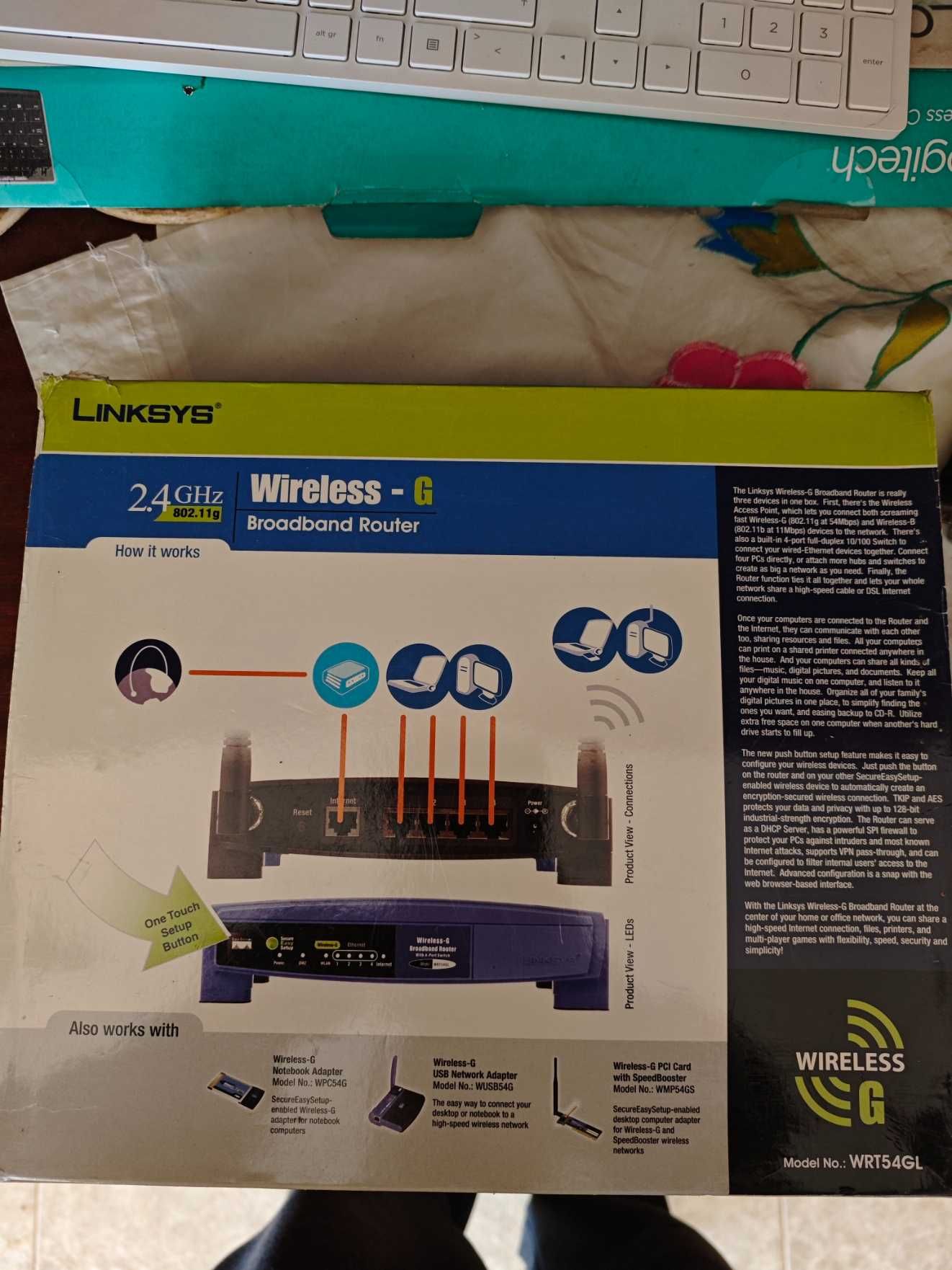 Router Wireless Linksys WRT54GL