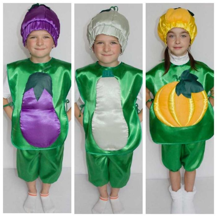 Костюм до свята Осені (овочі, фрукти, гриби та ін.) на 3 - 8 років