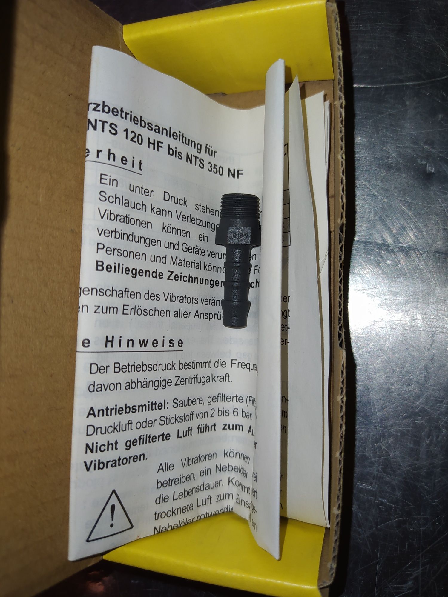 Wibrator tłokowy/pneumatyczny nts 120, Netter, stan idealny