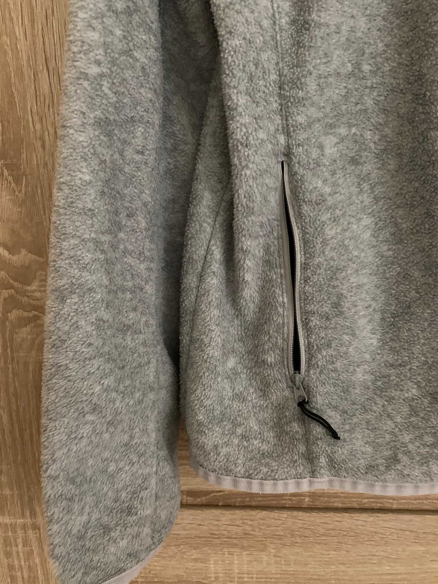 Bluza sportowa z polaru szara , Decathlon rozmiar 158-164