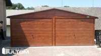 Garaż blaszany akrylowy drewnopodobny 6x5 5x6 złoty dąb antracyt