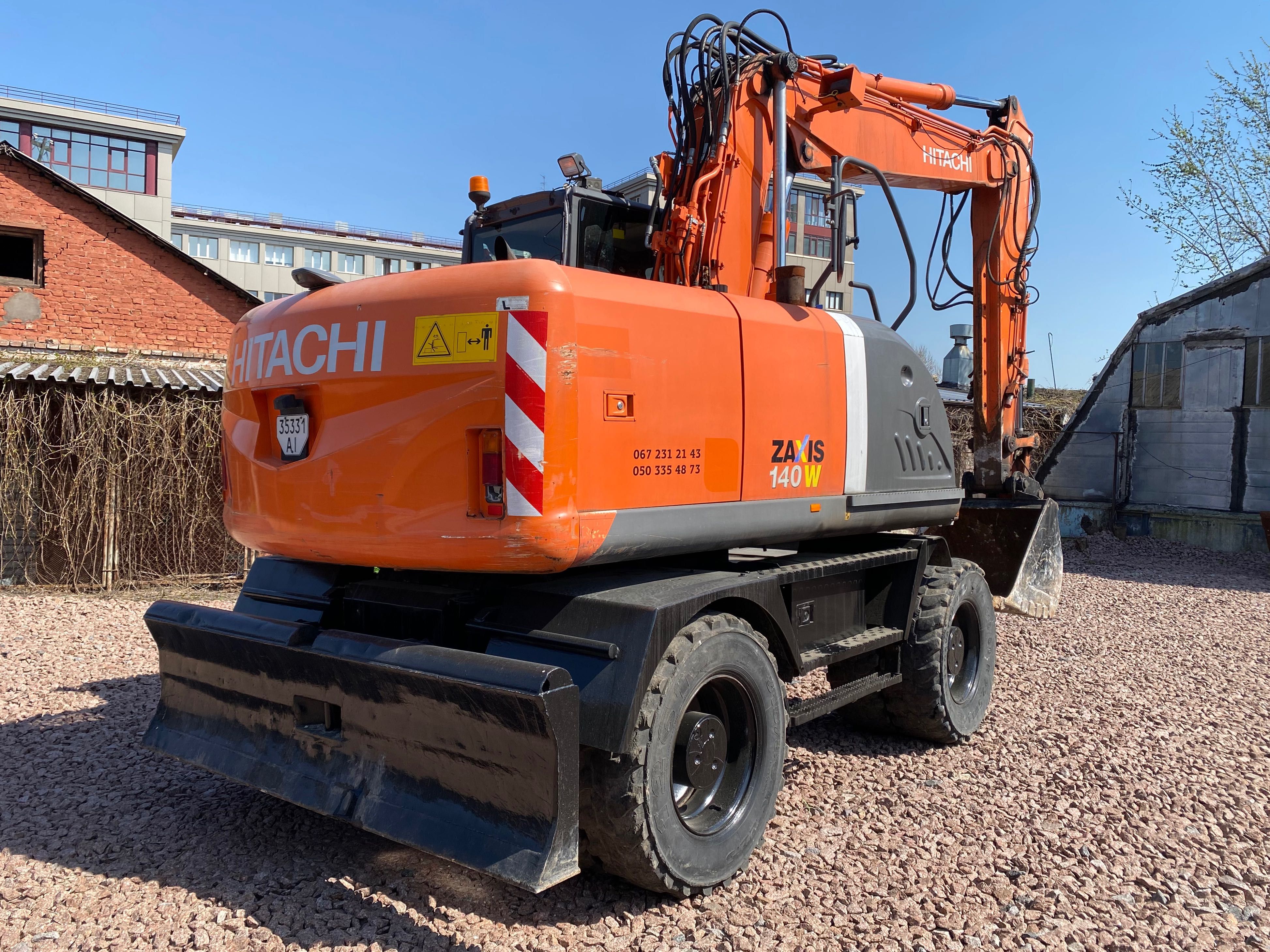 Колісний екскаватор Hitachi ZX140W-3 / Колесный экскаватор 17 тонн