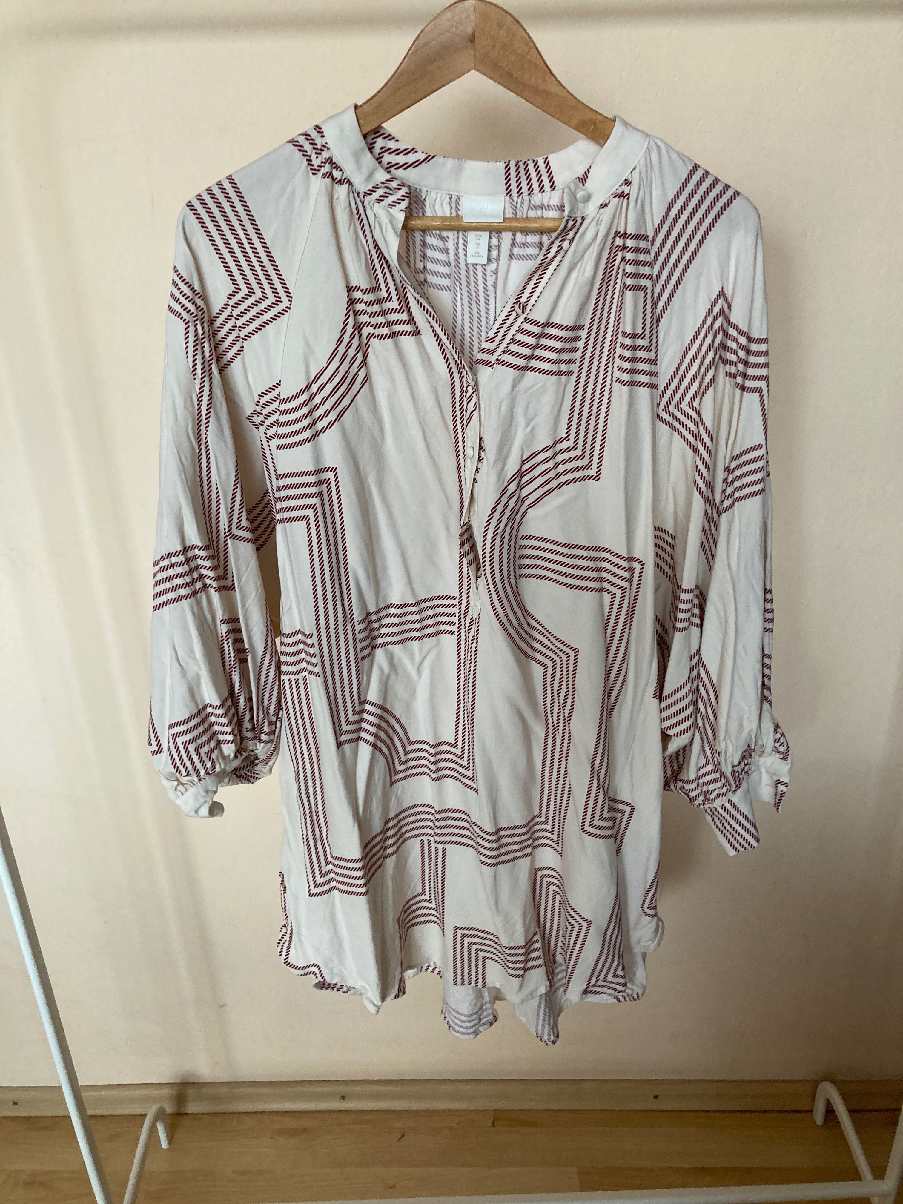 Sukienka z geometrycznym wzorem H&M roz. XS