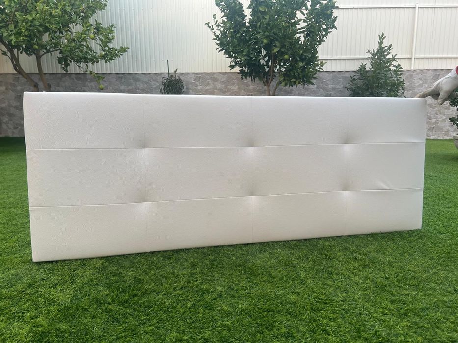 Cabeceira de cama -Pele Sintética-Branco -158cmx58cm(2und.disponíveis)