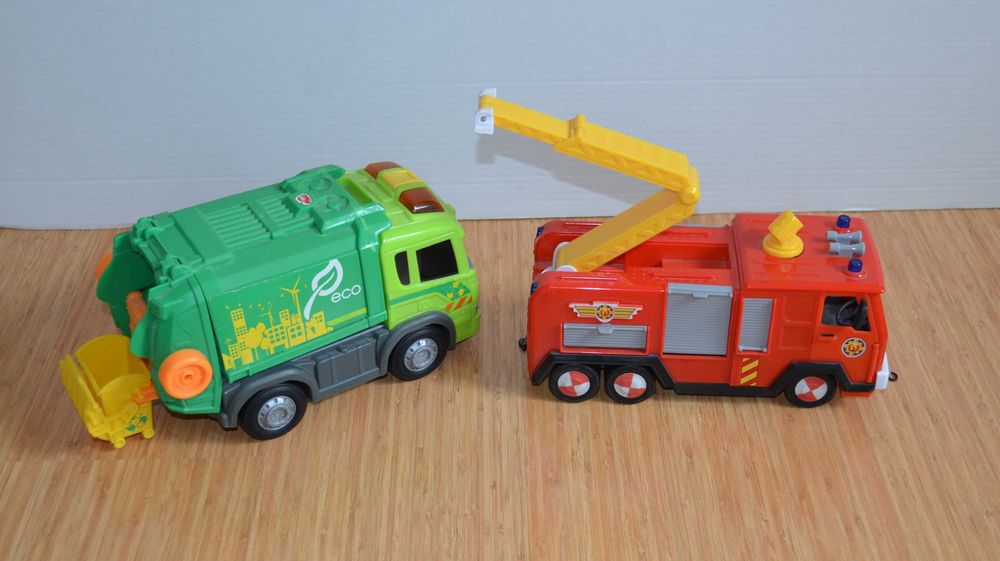 Auto Strażak Sam + śmieciarka