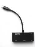 Хаб USB type-C 4 в 1 HDMI VGA USB 3.0 и mini jack адаптер переходник