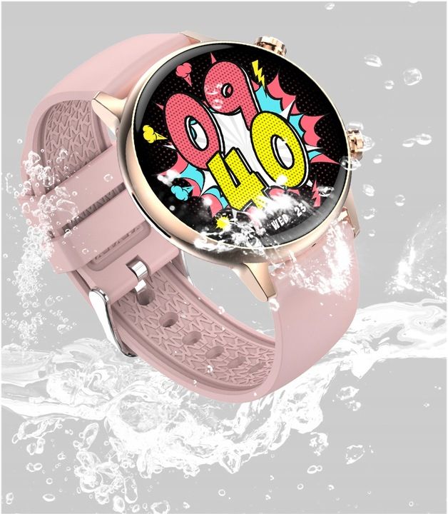 Smartwatch Damski Zegarek Rozmowy Powiadomienia Sport Zdrowie Polskie