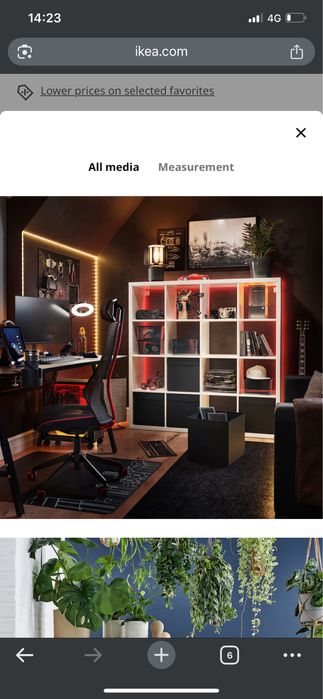 Estante KALLAX ikea de 16 compartimentos