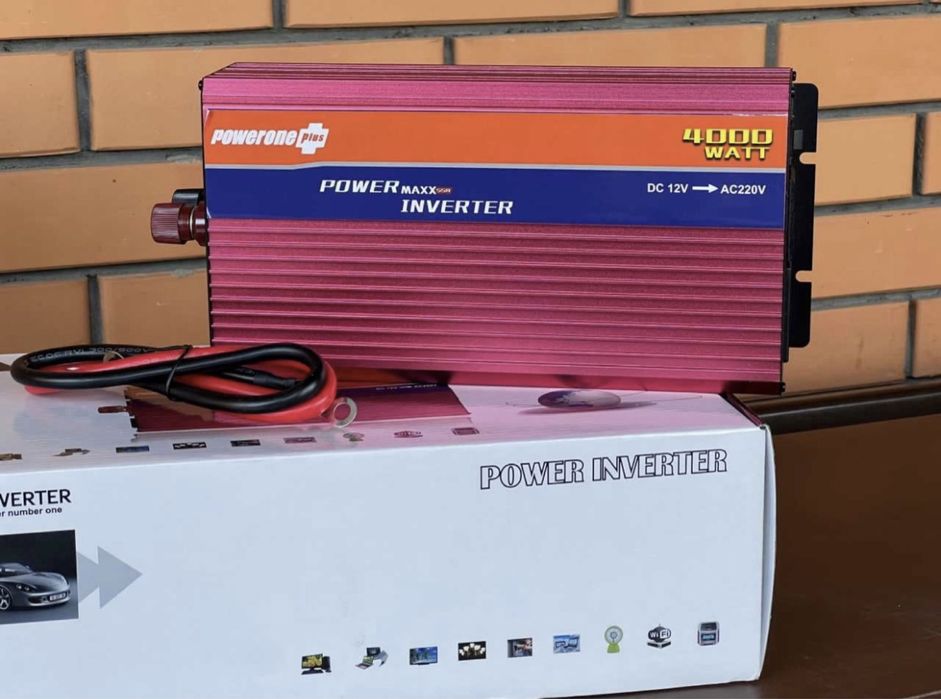 •НОВІ• Преобразователь тока 12 220V инвертор PowerOne 4000w