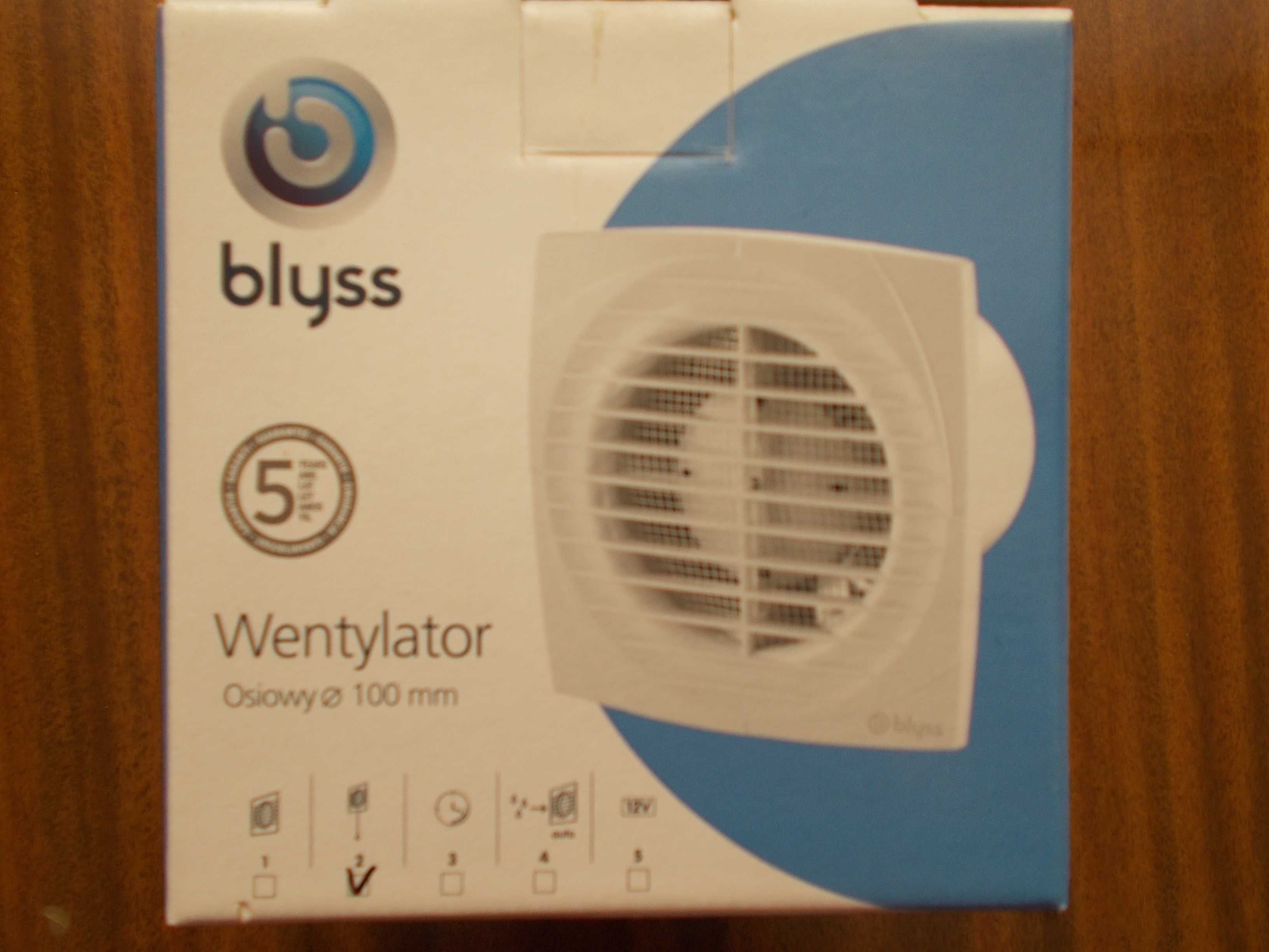 Wentylator blyss osiowy 100 mm