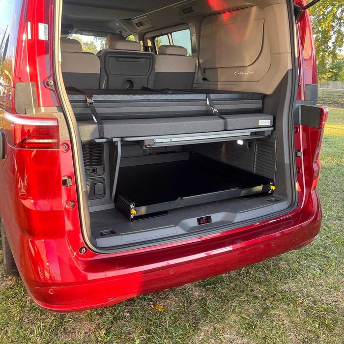 Platforma zabudowa Wysuwana szuflada VW California Beach Tour T7