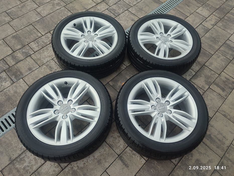 Zestaw Letni  Audi 17 cali 5x112 opony jak nowe