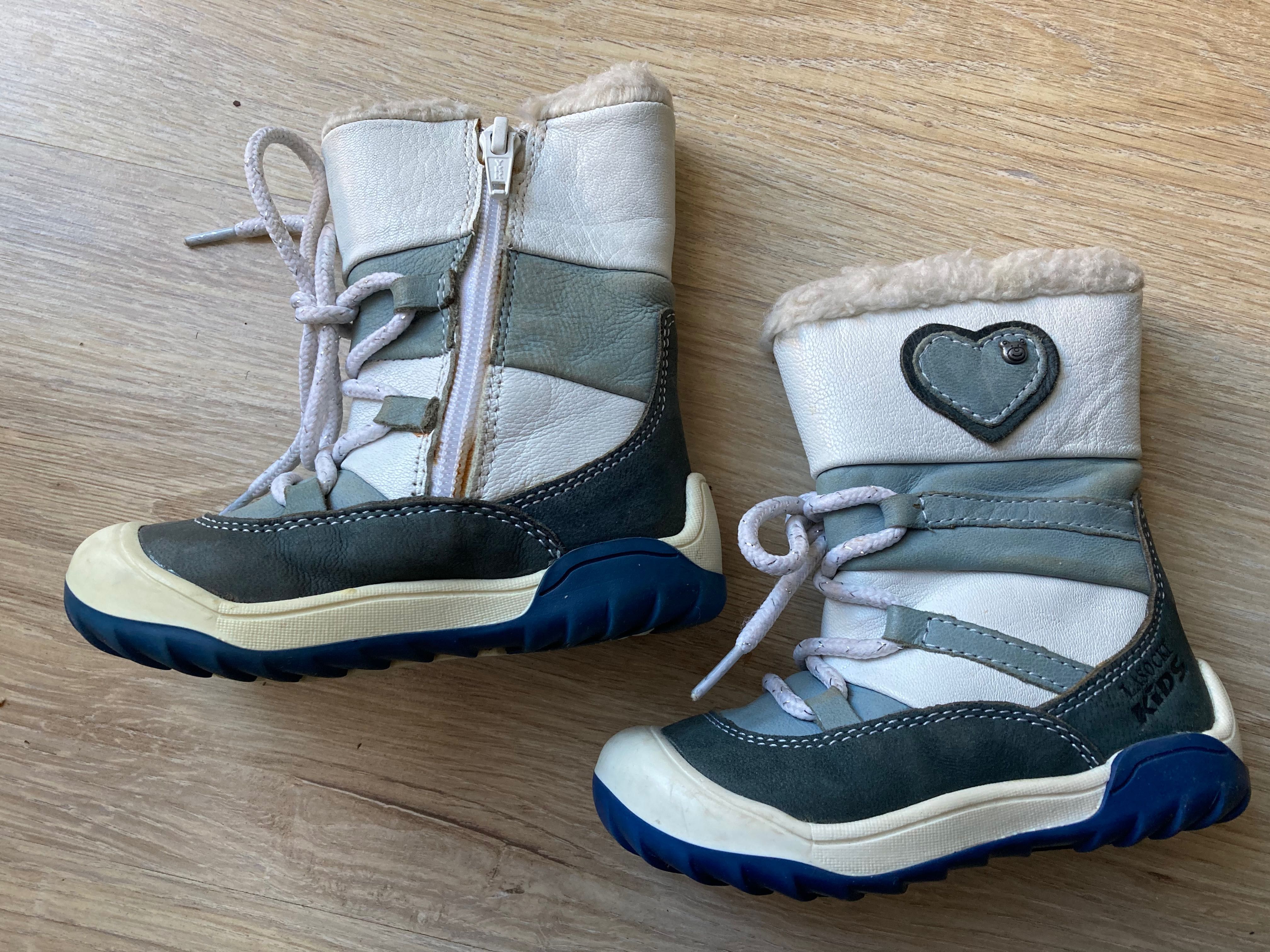 Buty Lasocki 22 jesień zima zamek wiązane białe