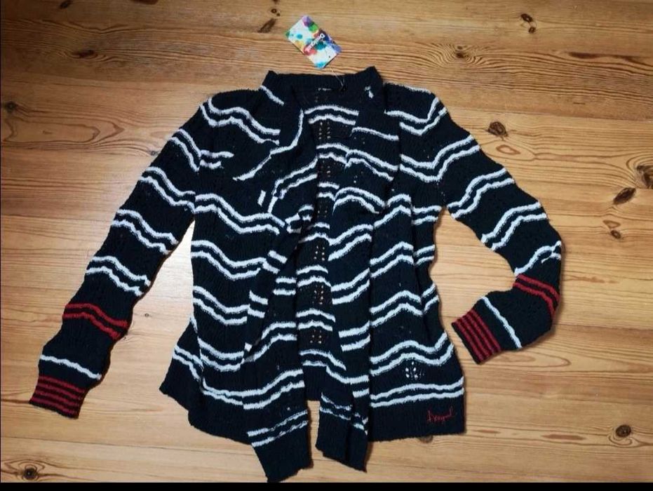 Sweter kardigan sweterek ażurowy Desigual Nowy metka oversize 36/ 38