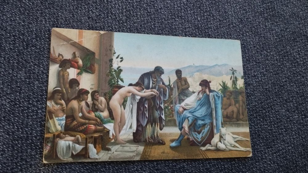 Pocztówka targ niewolników