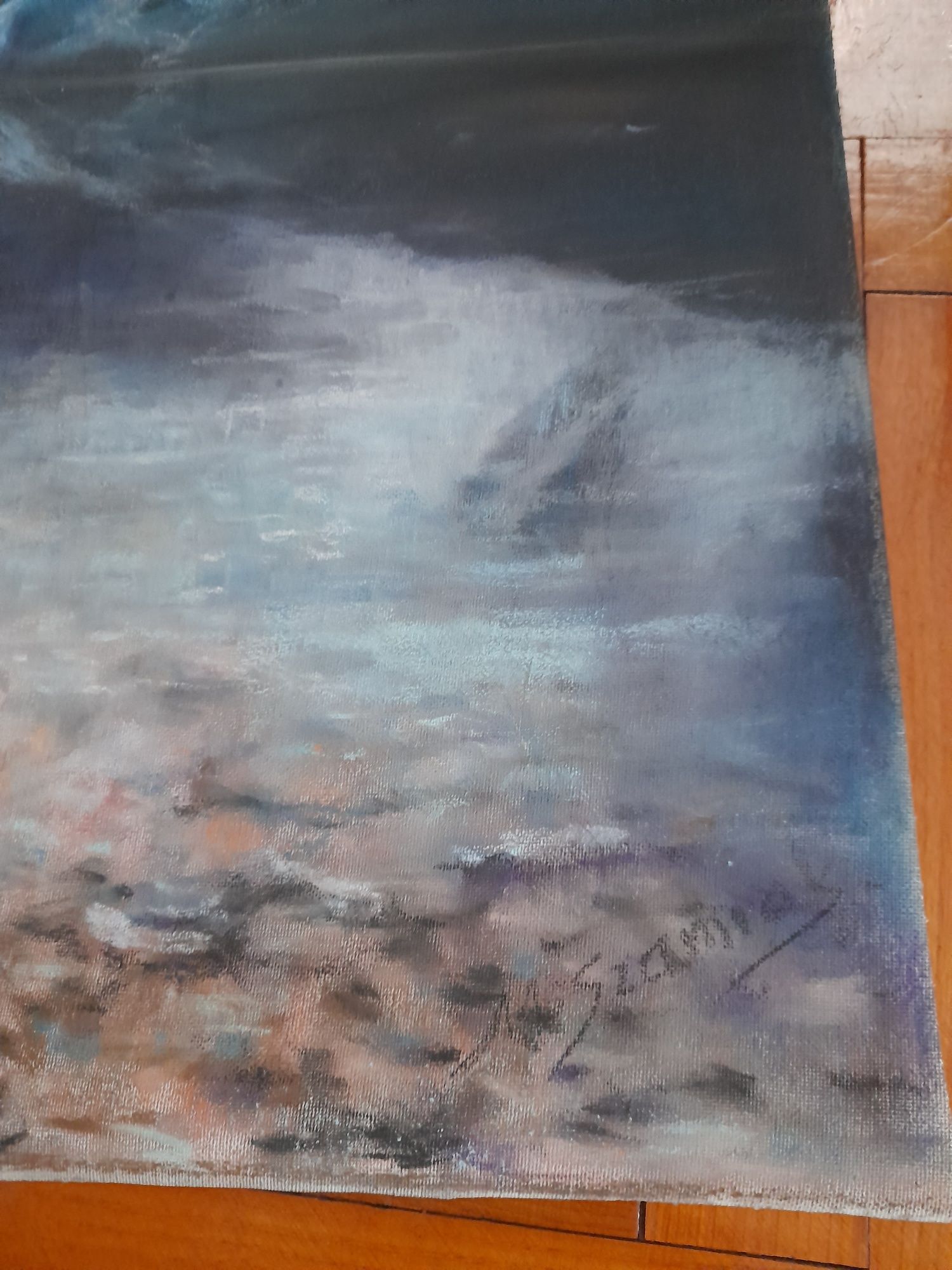 Morskie Oko obraz pastela 45x60