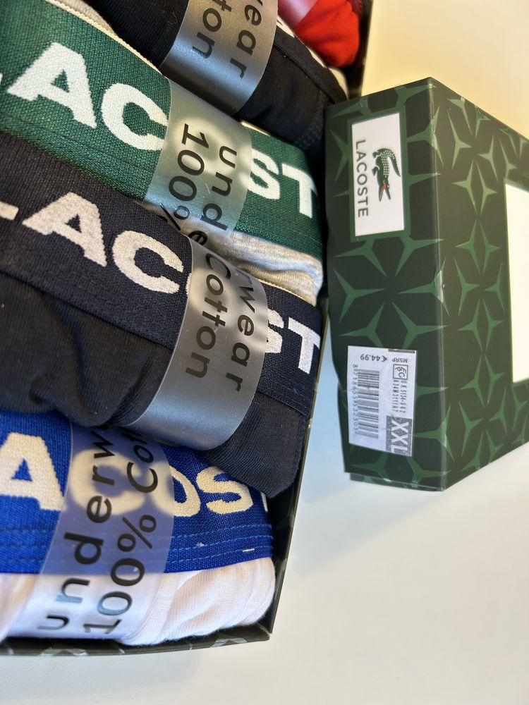 Zestaw bokserek męskich Lacoste rozmiar 2XL