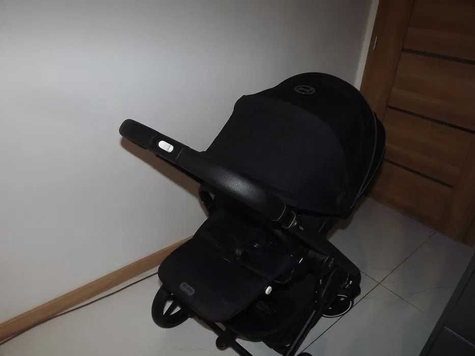 Cybex balios s lux 2.0 Moon Black 3w1 Nowa tapicerka ,koszyk ,kola