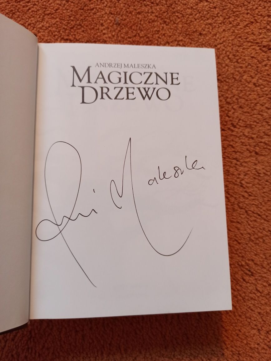 Książka Andrzej Maleszka Magiczne Drzewo Cień Smoka z autografem