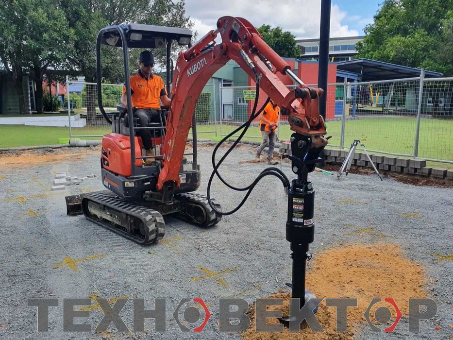 Бурильне обладнання до екскаваторів, фронтальних навантажувачів