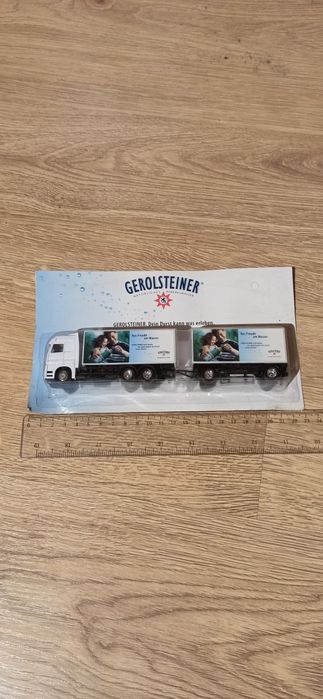 Ciężarówka z logo Gerolsteiner