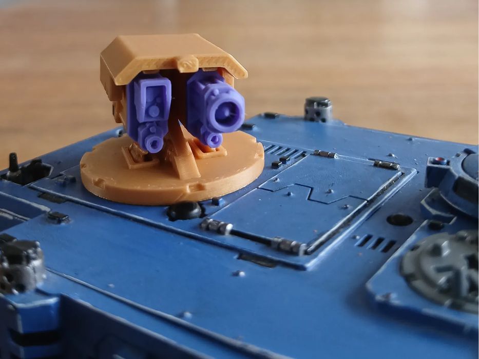 Lançador de Mísseis e Stormbolter para Rhino - Peça para Modelismo