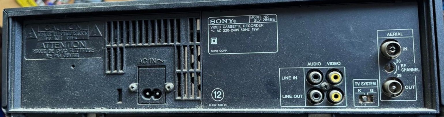 Sony SLV 286EE video cassette recorder