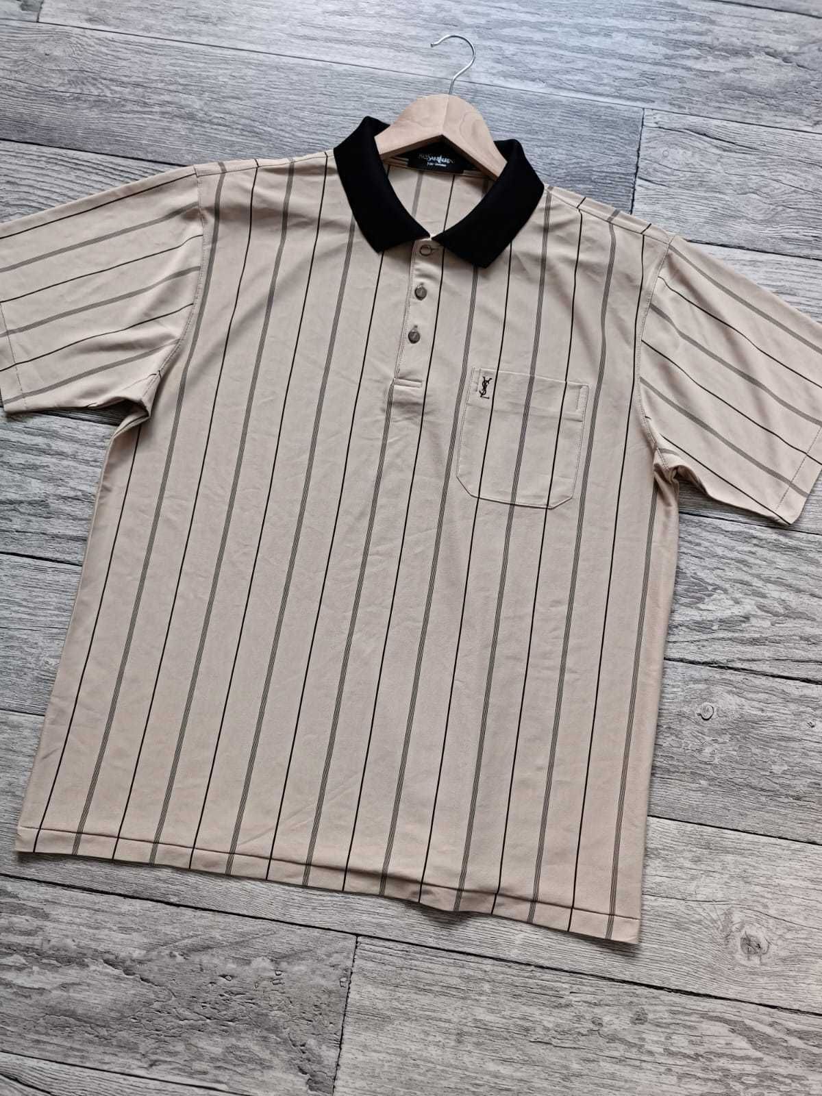 Koszulka męska jedwabna Yves Saint Laurent vintage