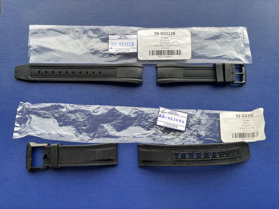 Paski Citizen silikonowy i materialowy