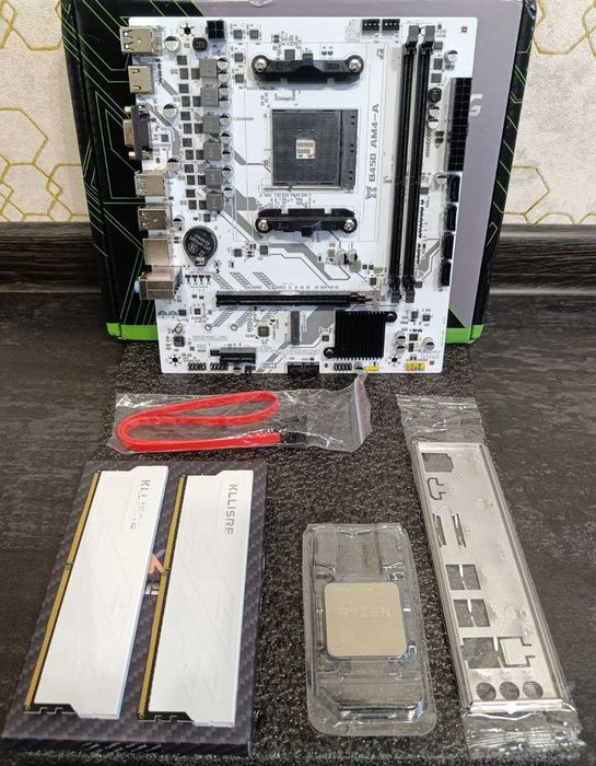 Ryzen 5 5600 + Материнка плата B450 + 32 GB DDR4 3200 МГц Комплект AM4