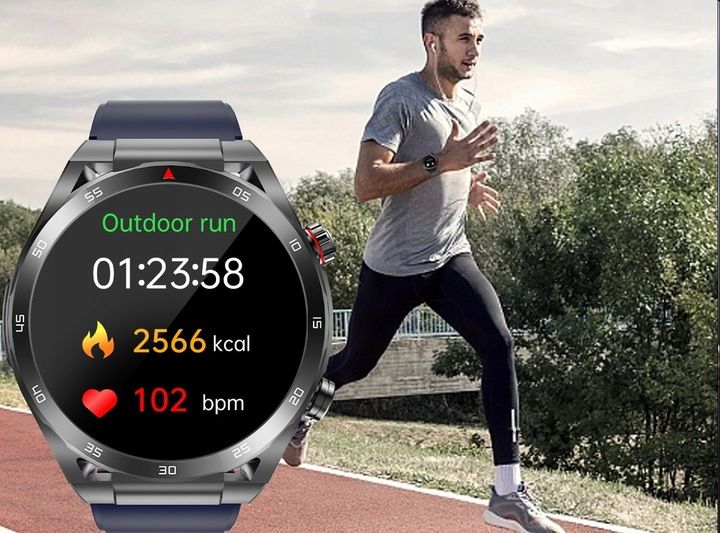 Smartwatch Zegarek Temperatura Ciała Pomiar Cukru Glukoza 3 Paski Hrv